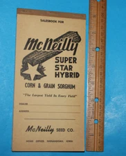 Vintage McNeilly Seed Co. Receipt Book