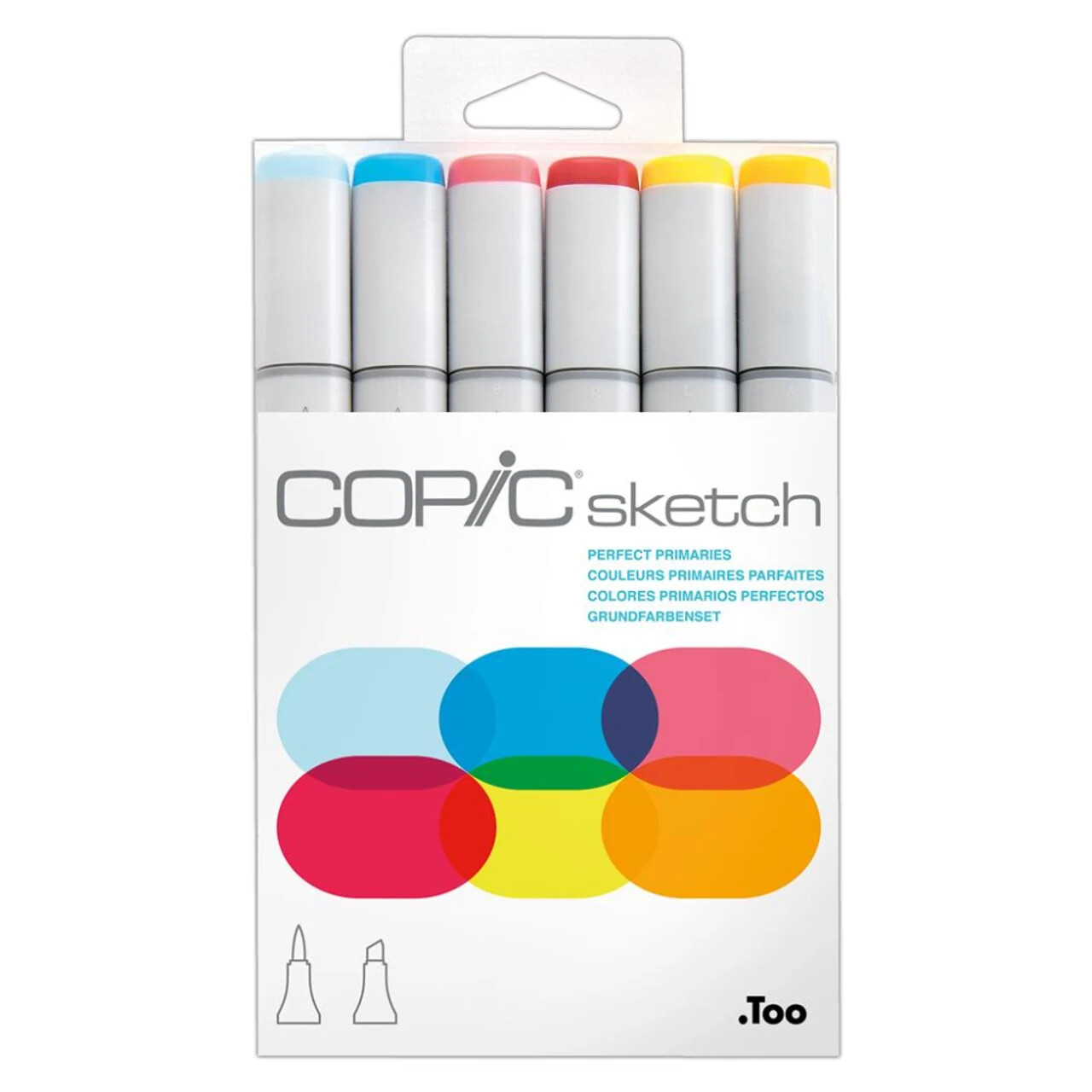 Copic Sketch Marker Set of 6 - Perfect Primaries