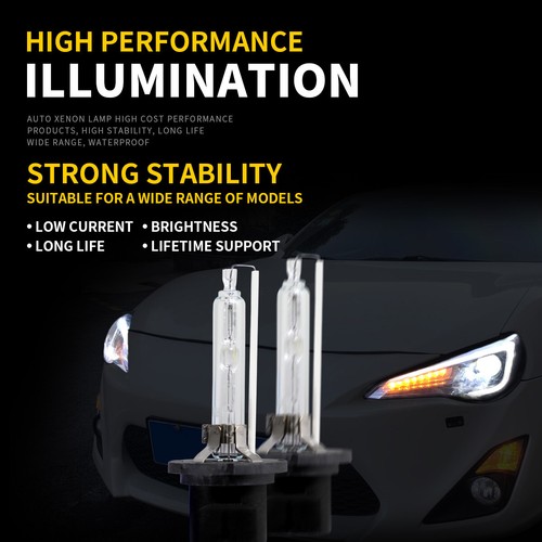 Newest 2PCS 55W 6000K White D2H Xenon Bulbs Conversion HID Kits+Ballast Light - Picture 7 of 11