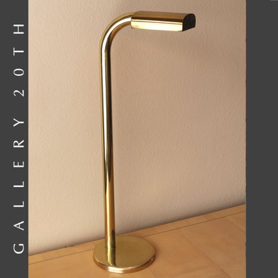 brass mid century floor lamp