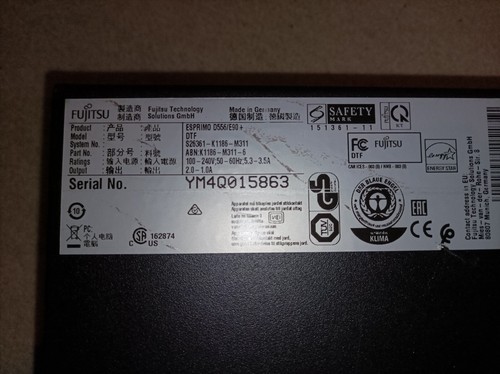 PC FUJITSU ESPRIMO D556 SFF Core i3-6100 3,7 GHz 8GB DDR4, 250GB SSD, USB 3.0 N1 - Bild 3 von 8