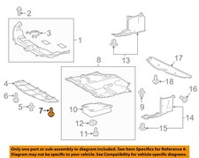 TOYOTA OEM 03-23 Avalon Splash Shields-Under Cover Bolt 90119A0451