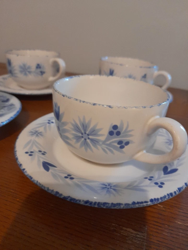 Marks & Spencer M&S Provence Cups & Saucers x 4 - Image 3 of 4