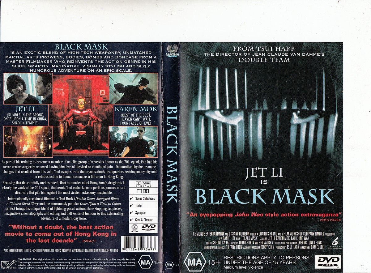 DVD BLACK MASK 黒侠 ジェット・リーセル版 Black Mask-1996-Jet Li-Movie-DVD | eBay