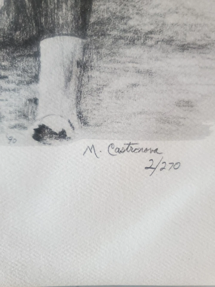 Vtg Babe Ruth New York Yankees limited edition signed lithograph - By Castronova - Image 2 of 4