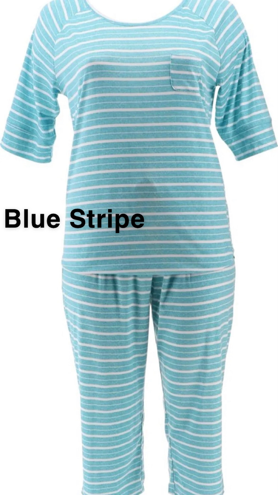 Cuddl Duds Women’s Elbow Sleeve Cropped Pajama Set eBay