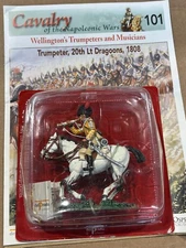 DEL PRADO # 101 METAL  1808 20th LT DRAGOONS TRUMPETER FIGURE ON HORSEBACK