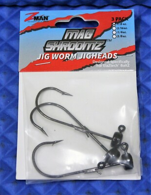 Testine Jig Z-Man Mag ShroomZ - Confezione 3 Pezzi, Amo 6/0, Scegli Colore E Peso!