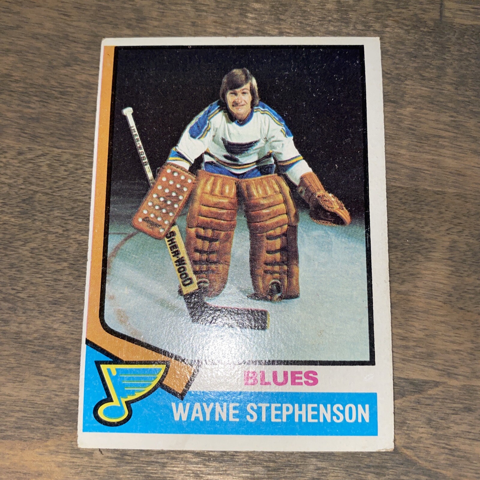 1974-75 Topps #218 Wayne Stephenson -St Louis Blues H2