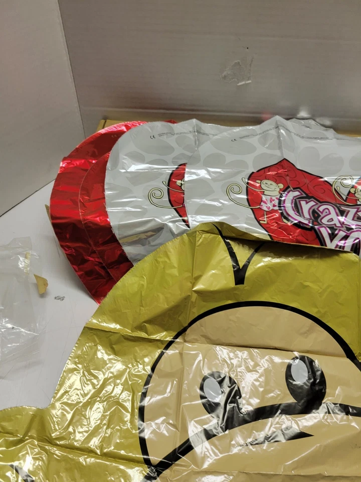 8 Sets - Valentine Day 6-Piece Monkey Crazy For You/Red Heart Anagram Balloons - Image 2 of 4