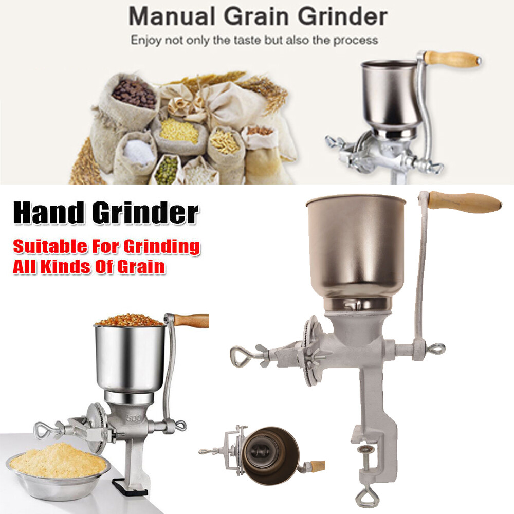 Home Manual Corn Grinder Flour Maker Wheat Grain Nut Mill Grinder