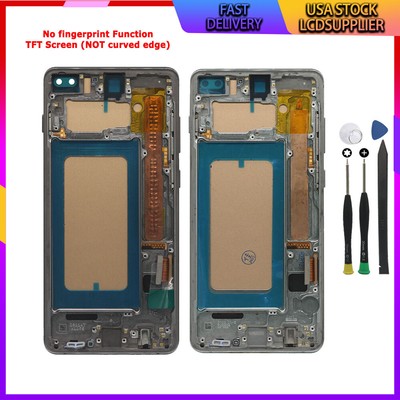 For Samsung S10 Plus G975 G975U TFT LCD Display Touch Screen Digitizer + Frame