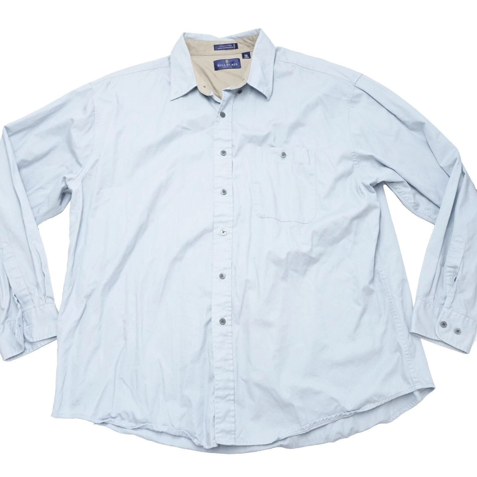 Camisas para hombre Bill Blass informales lisas con botones