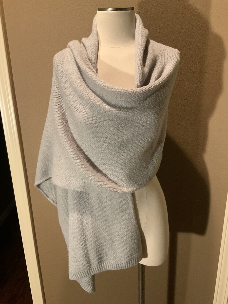80”x30” Melrose And Market Gray Knit Long Scarf Wrap | eBay