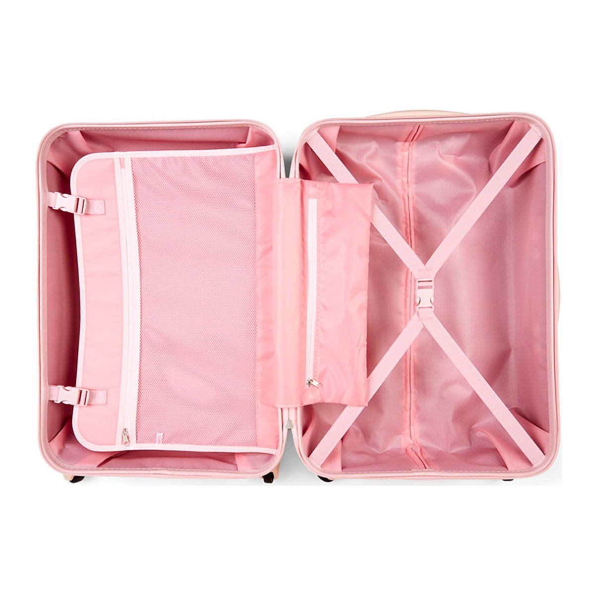 Sanrio My Melody Suitcase 59L Dial Lock Pink Embossing Rabbit