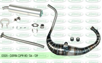 DERBIGILERA GPR 80 2006-09 WITH CARBON SILENCER JOLLYMOTO EXHAUST