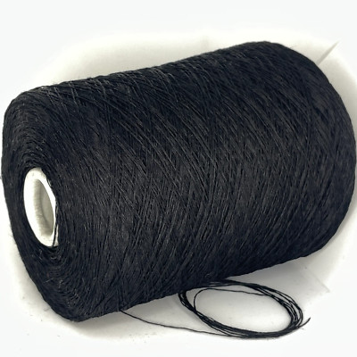 Schwarz 100 % LEINEN ITALIENISCH HERGESTELLT Konen Garn Hand Maschinenstricken