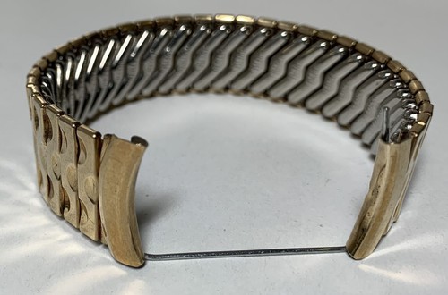 UNGEWÖHNLICHES & HERVORRAGENDES 50er Jahre Kreisler 19mm geschwungene Enden SCHALEN Design 10K YGF Armband! - Bild 9 von 17