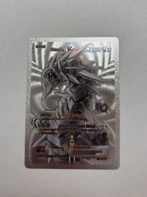 Steelix Vmax Metal Armor Silver Foil Fan Art Display Card HP2300 NM/M