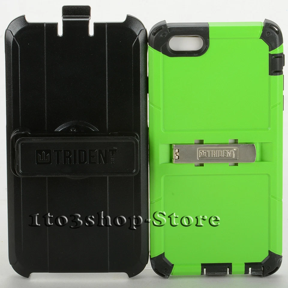 Funda Trident Kraken AMS iPhone 6 Plus y iPhone 6s Plus con funda clip para cinturón verde Foto 4 de 4