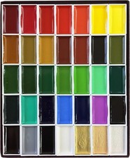 KISSHO GANSAI Pigment Painting 35 colors Set Watercolors Japanese Art Paint