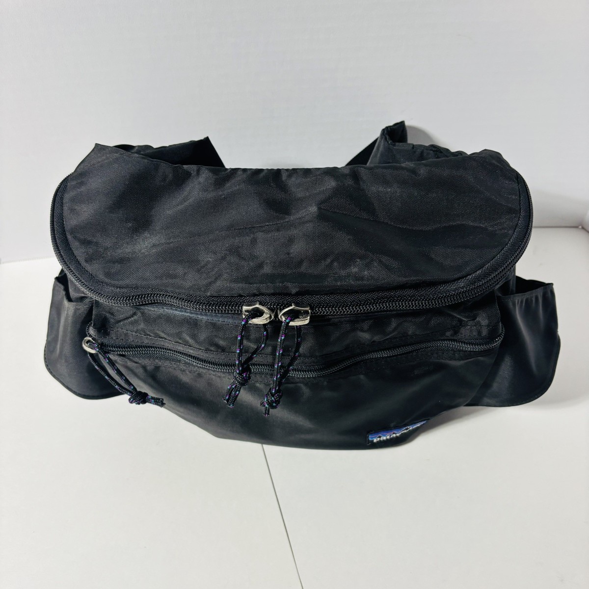 Vintage Patagonia Waist Pack 48165 Black Made In USA Hip Pack Bag 