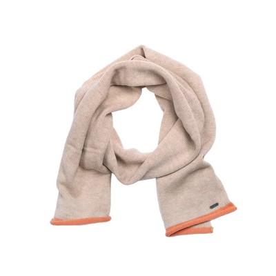 NEW Pistil Josie Women's Tan Orange 100% Wool Knit Shawl Neck Scarf Size OS