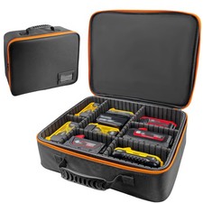 Extra Large Hard Tool Battery Carrying Case fits for Dewalt/Milwaukee/Makita ...