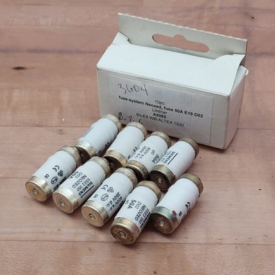 Pack of 9 - Siemens 5SE2350 NEOZED Fuse Links, 50A, 400VAC, 250VDC - NEW
