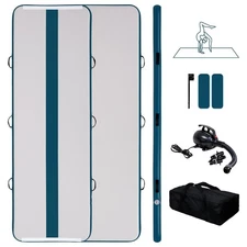 Inflatable Gymnastics Mat with Electric Pump, Storage Bag, Repair Kit–Air Mat...