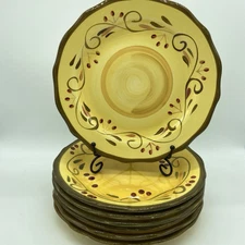Italian Villa Home Trends Tuscan Olive Salad Plate Set Of 6 Replacement Decor