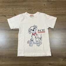 Vintage 101 Dalmatians Disney Toddler One Size White T Shirt