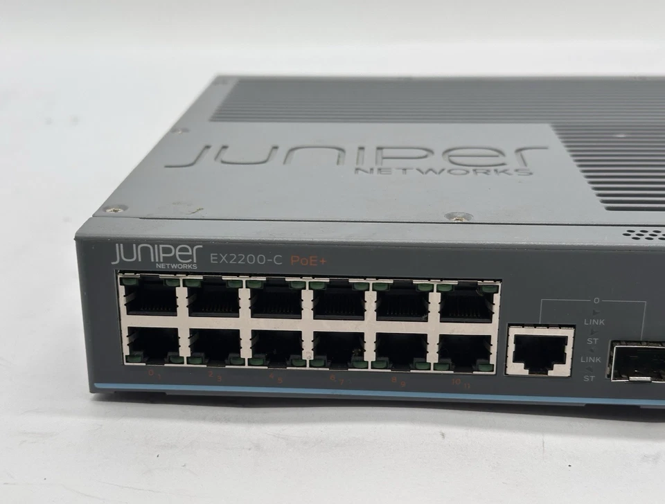 Juniper EX2200-C-12P-2G 12-Port Ethernet PoE+ Network Switch-No Power Cable - Image 2 of 4