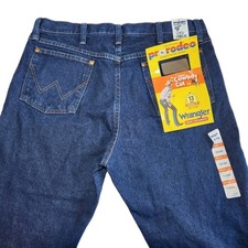 WRANGLER Cowboy Cut Jeans Men's 33 34 Rigid Indigo Blue 13MWZ Original Fit NEW