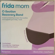 Frida Mom C-Section Recovery Band Postpartum Birth & Back Pain 2 Hot/ Cold Packs