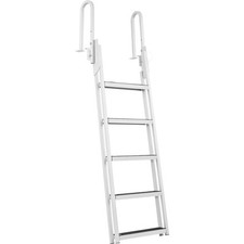 Aluminum Dock Ladder Flip-Up Boat Dock Ladder...