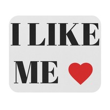 I Like Me Heart mouse pad self love heart desk accessory