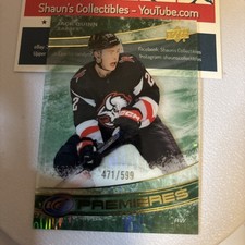 Jack Quinn 2022-23 Upper Deck Ice Premieres Green Rookie 471/599 Buffalo Sabres