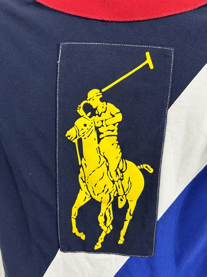 Polo Ralph Lauren Polo Shirt Youth Small S (8) Navy White Big Pony US Open 2010 - Image 2 of 4