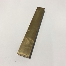 1x Messing Ms 58, Flach 30 x 12 x 204 mm, 614 g (L-31)