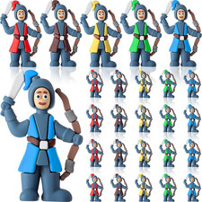 25Pcs Medieval Castle Soldier Mini Knight Christmas Figures Gift Bulk Small Knig