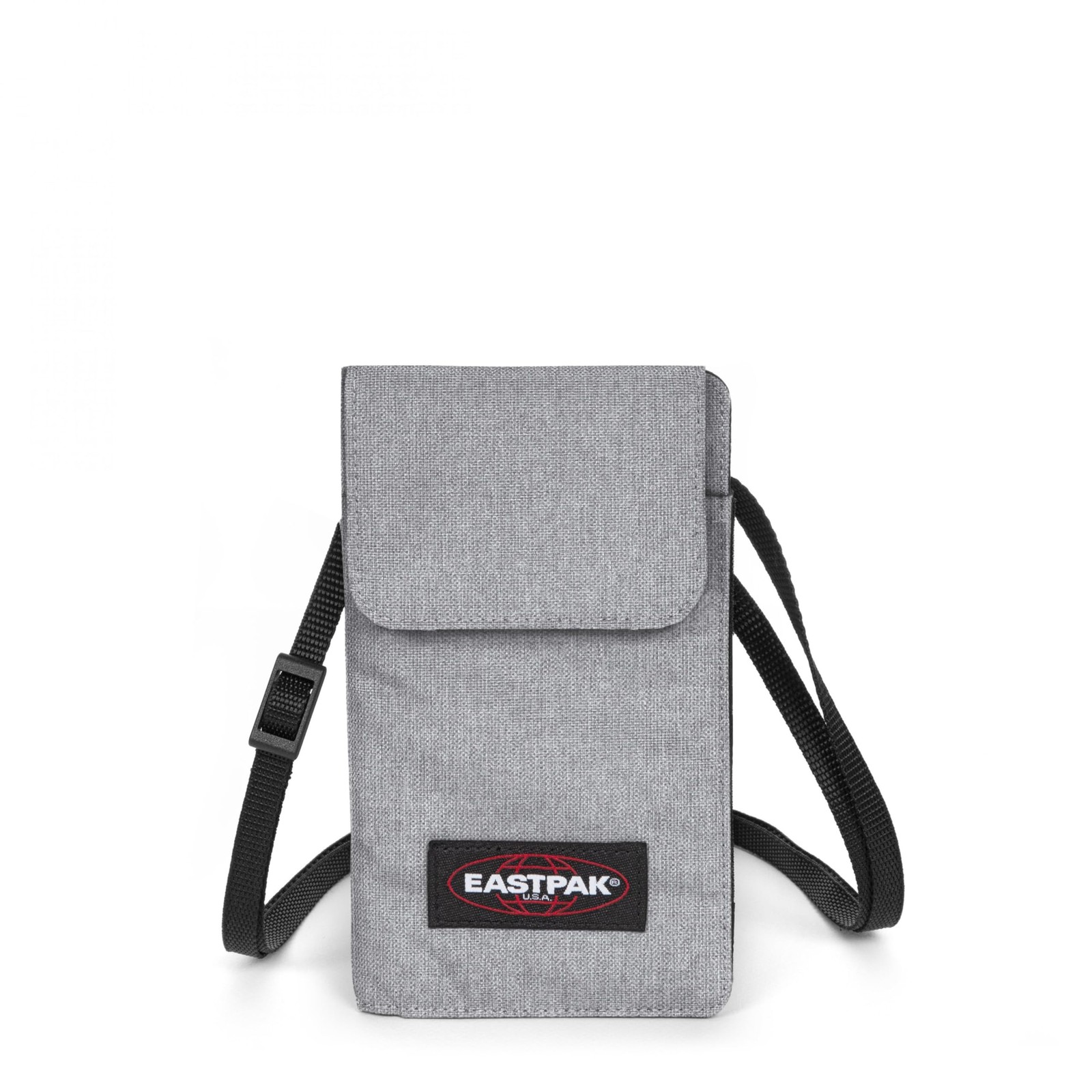 Porte carte Eastpak gris clair ultra résistant et fin avec compartiments ergonomiques