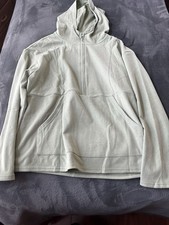 Women's Light Gray Fleece Pullover Hoodie with Hood and Front Pockets