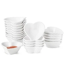 UIBFCWN 20 Pack Ceramic Dipping Bowls 3 inch Soy Sauce Dish, Small Porcelain