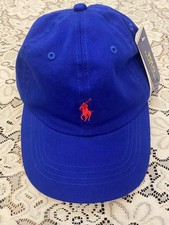 Polo Ralph Lauren Mens Adjustable Baseball Hat Cap Blue color