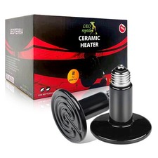 75w Ceramic Heat Emitter, Reptile Heat Lamp,for Reptiles, Chicken Coop, Dog, ...