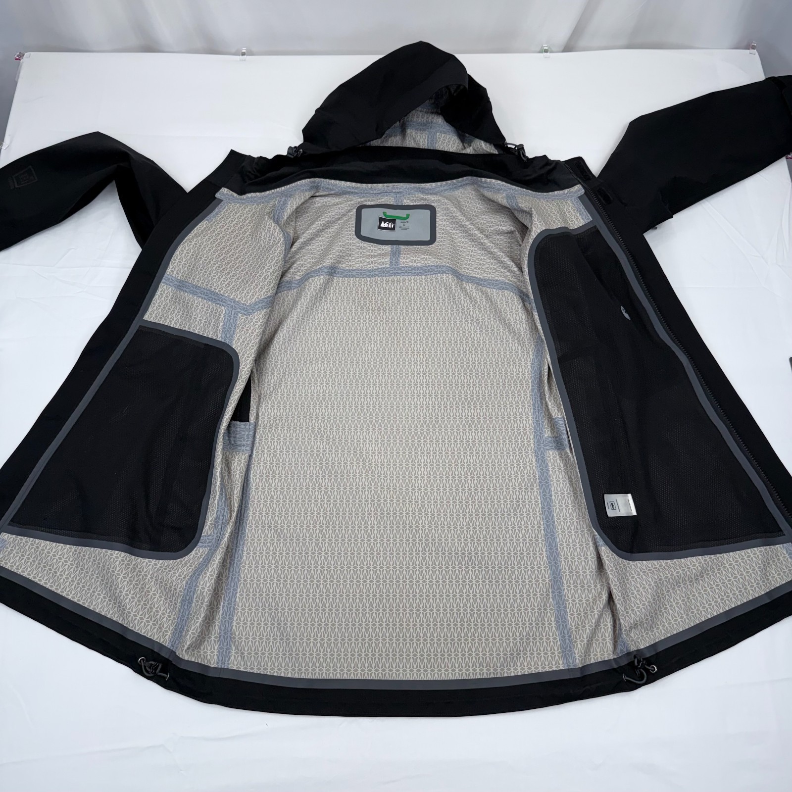 REI Elements E1 Rain Jacket Full Zip Waterproof M… - image 3