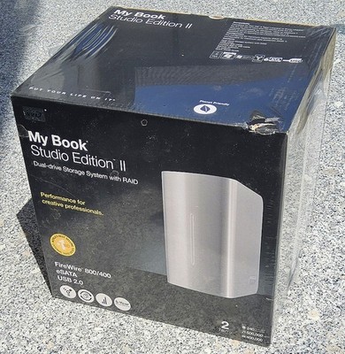 WD My Book Studio Edition II 2TB RAID FW800 eSATA WD20000H2Q-00 OVP