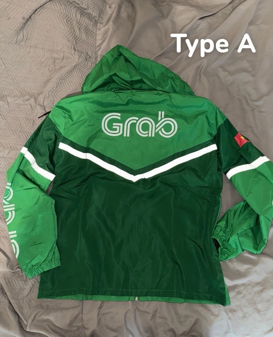 Vietnam Souvenir] GRAB Jacket | Lightweight Windbreaker XL, 2XL