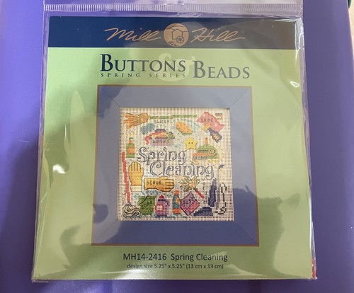Stitch Springt Spring Cleari Cross Stitch Kit Mill Hill Buttons & Beads Spring MH14 ...